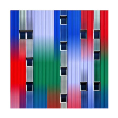 Alfonso Novillo 'Windows A Colors' Canvas Art, 35x35